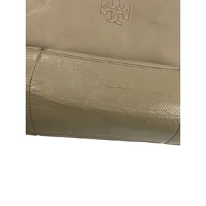 Tory Burch Ella work tote/Large tan pebbled leather/neutral Leather- fair condi thumbnail 5