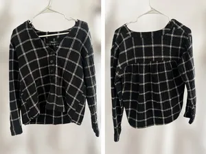 Madewell Cotton Blouse Small Long Sleeve thumbnail 2