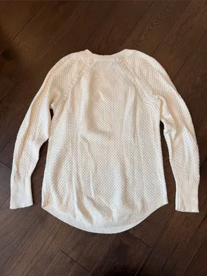 Loft Classic Cream Knit Women's Sweater - Size Small - C54-157 thumbnail 8