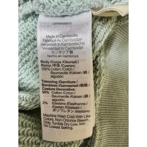 Madewell MWL Airyterry Quarter Zip Sweatshirt Mint Green Women's Size Small‎ thumbnail 9