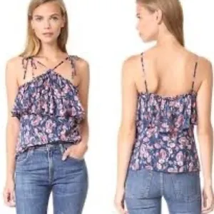 Rebecca Taylor Silk Blend “Tea Rose” Tank thumbnail 2