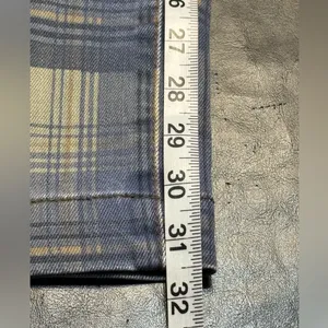 Judy Blue Blue and Tan Plaid HighWaist Vintage Look Jeans size 14W thumbnail 15