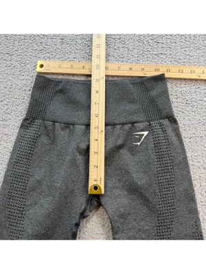 Gymshark Mesh Panel High-Waist Leggings Gray Nylon Elastane S Athletic Gym thumbnail 3