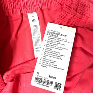 Lululemon Hotty Hot High Rise Short Athletic Shorts Glaze Pink 12 NWT thumbnail 8