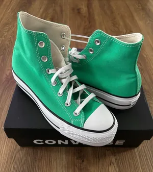 CONVERSE Ctas Lift platform green hi top lace up shoes sneakers women’s 7 new thumbnail 8