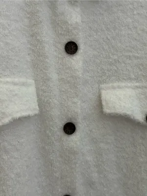 SheIn Cozy White Button-Up Shacket thumbnail 6