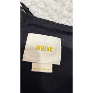 Maeve Black Textured Diamond Matelasse Pleated Mini Skirt Size 2 High Waist thumbnail 4