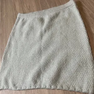 Free People Ivory Textured Pencil Skirt thumbnail 1