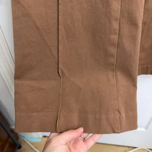 LOFT‎ brown high waisted pintucked 5 pocket cotton stretch bootcut jeans pants 8 thumbnail 4