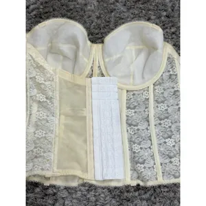 Dominique Women 8949 Lace Strapless Bridal Bustier Corset Bra Ivory Size 36DD thumbnail 6
