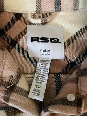 RSQ Womens Tonal Woven Plaid Shacket thumbnail 6