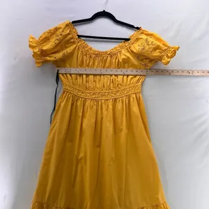 HM Midi Dress Yellow Marigold‎ Large thumbnail 12