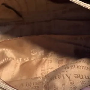 Vintage Etienne Aigner Beige Canvas Leather Shoulder Bag Classic Neutral Purse‎ thumbnail 10