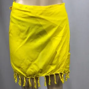 Zuliana Yellow 100% Rayon Skirt Set Size Small Made in USA New With Tags thumbnail 4