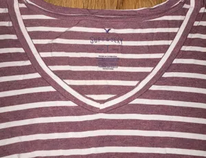 American Eagle Soft And Sexy Striped Long Sleeve Top thumbnail 2