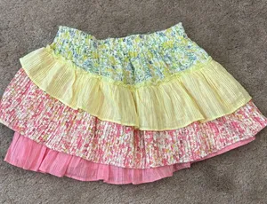 Loveshackfancy Floral Ruffle Kielle Ruffle Crop Top & Mayze Mini Skirt Set Small thumbnail 11
