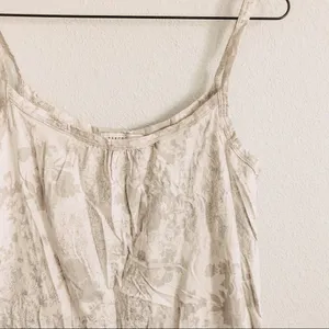 Abercrombie & Fitch Grey with Floral Print Tank. Size Medium thumbnail 1