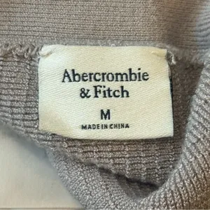 Abercrombie & Fitch Square Neck Ottoman Top in Beige thumbnail 4