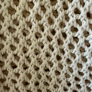Huntington Ridge Ramie Cotton Cream Botton Boho Festival Crochet Vest M # 2244 thumbnail 8