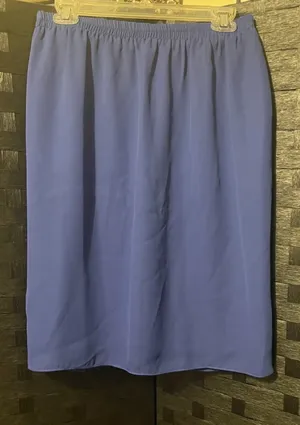 AFTER DARK Vintage Blue Party Formal Women Top & Skirt 80s Gorgeous! thumbnail 14