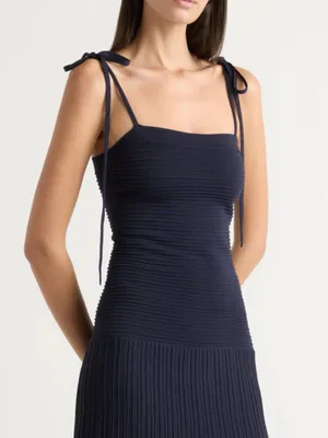 Modern Citizen Chan Ottoman-Knit Navy Blue Dress size Large thumbnail 4