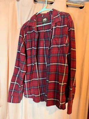 Roots Plaid Flannel Button Down Shirt thumbnail 1