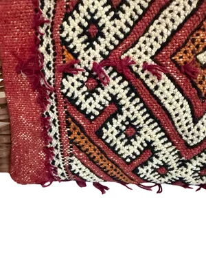 Gift From Morocco Brown Faux Leather Clutch Bag Purse Fringe Handbag Vegan thumbnail 4