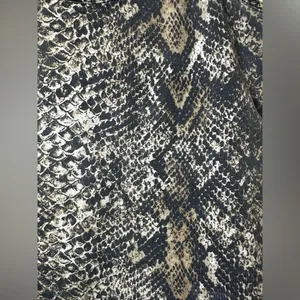 Zara Collection Snake Print Cami Top‎ Spaghetii Strap Black Gold Tan Size S thumbnail 7