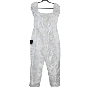 Lulus White Off the Shoulder Cropped Jumpsuit NWT Size Medium Wedding Jumpsuit thumbnail 3