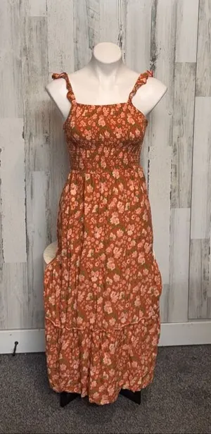 Coco & Sky Floral Smocked Maxi Dress – Ruffle Straps, Tiered Skirt, Boho Cottage thumbnail 1
