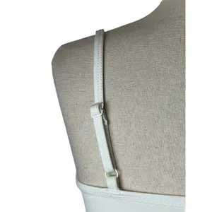 Good American Bodysuit Womens Small White Scoop‎ Neck Adjustable Straps Layering thumbnail 8