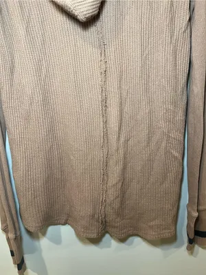 Free People We the Free Waffle Long Sleeve Hooded Shirt thumbnail 7