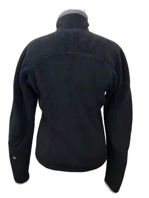 Patagonia Vintage Black Full-Zip Polar Fleece Jacket - Size Medium thumbnail 2