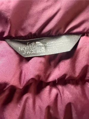 The North Face 550 Fill Goose Down Puffer Vest Plum Quilted XS thumbnail 9