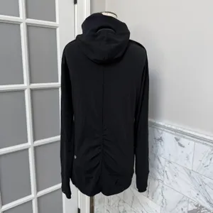 Lululemon Base Runner Hoodie Wee Stripe Black Heathered Black Medium 8 thumbnail 4