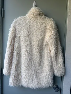 Forever 21 Cream Faux Fur Teddy Coat thumbnail 2