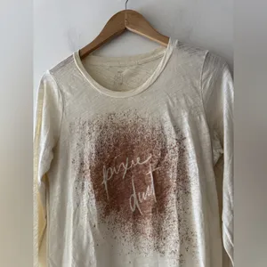 Aerie Pixie Dust Glittery‎ Long Sleeve Real Soft Tee thumbnail 2