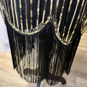 1920’s Flapper Style dress with fringe thumbnail 4