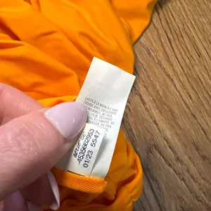 Aerie Shine Plunge Ruched One Piece Cheekiest Womens Large Orange Swimsuit beach thumbnail 11