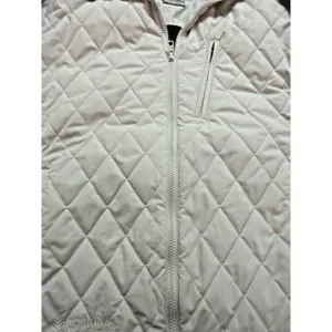 Columbia Jacket Vertex Off White With Black Collar Size Medium thumbnail 3