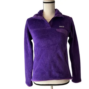 Patagonia Re-Tool Snap-T Fleece Pullover Purple Womens Small 25442 thumbnail 2