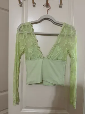Free People Green Long Sleeve thumbnail 4