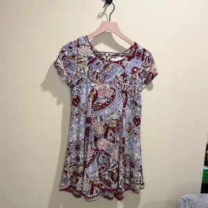 Silence + Noise Urban Outfitters Dress Sz XS Floral Cap Sleeve thumbnail 3