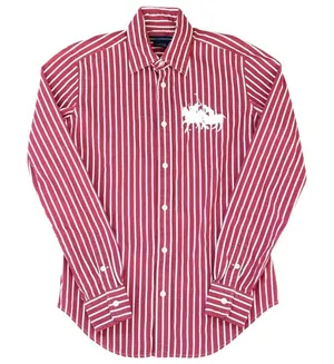 EUC Ralph Lauren Sport Button Down Striped Top Dual Embroidered Ponies Size 2 thumbnail 1