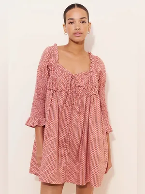 Free People Star Dip Mini Dress - Glass Roses Combo thumbnail 2