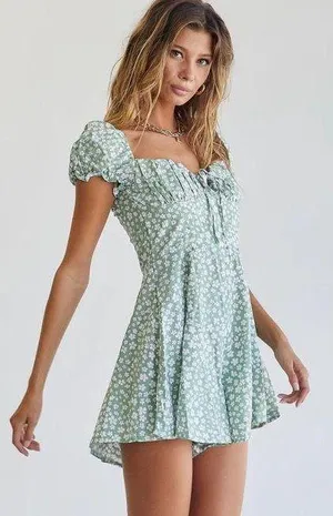 Princess Polly Finley Floral Print Ruffle Romper thumbnail 2