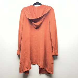 Tahari Open Front Hooded Duster Knit Cardigan Womens 1X Work Travel Outdoor thumbnail 7