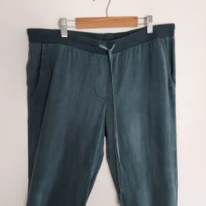 Mono B Pull-on Lightweight Pants Dark Teal Blue Tencel Cropped Size L thumbnail 13
