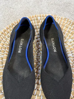 Rothy’s Women’s The Point II Knit Flat Shoes Comfort Washable in Black 8.5 thumbnail 4