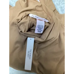 Victoria's Secret Tan Mock Neck Long Sleeve‎ Bodysuit Small 4YQY NWT thumbnail 7